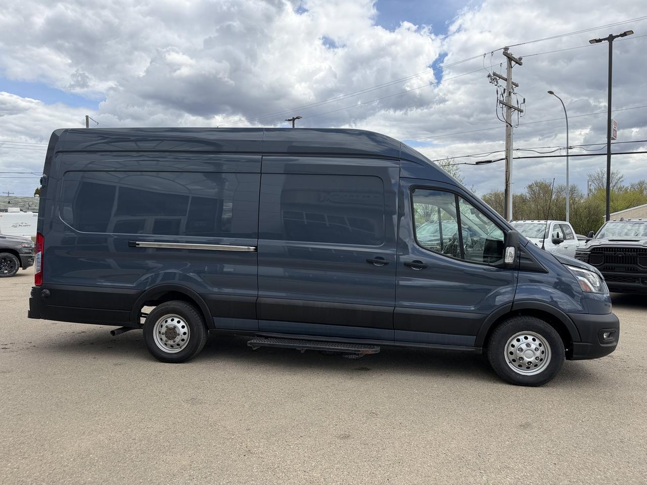 2022 Ford Transit Cargo Van T250 AWD | 148IN EL High Roof | V6 | Keyless Entry | Rearview Camera | Bluetooth | Towing Capability Redwater AB