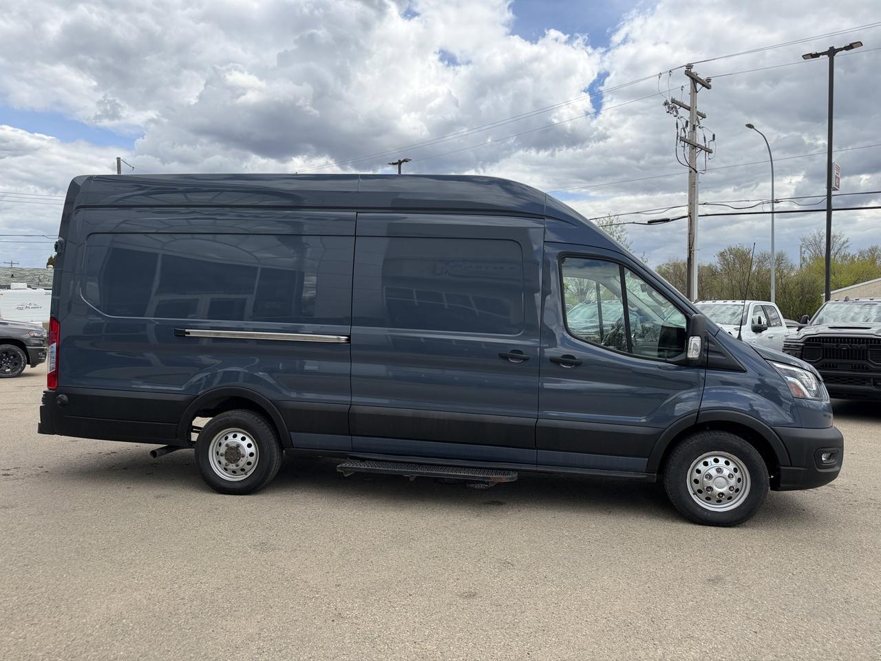 2022 Ford Transit Cargo Van T250 AWD | 148IN EL High Roof | V6 | Keyless Entry | Rearview Camera | Bluetooth | Towing Capability Redwater AB