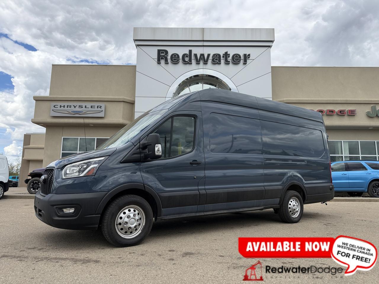 2022 Ford Transit Cargo Van T250 AWD | 148IN EL High Roof | V6 | Keyless Entry | Rearview Camera | Bluetooth | Towing Capability