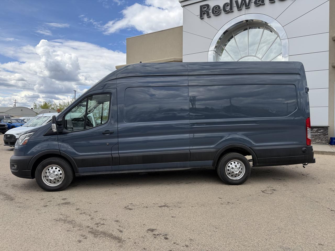2022 Ford Transit Cargo Van T250 AWD | 148IN EL High Roof | V6 | Keyless Entry | Rearview Camera | Bluetooth | Towing Capability Redwater AB
