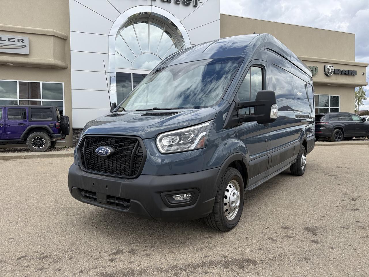 2022 Ford Transit Cargo Van T250 AWD | 148IN EL High Roof | V6 | Keyless Entry | Rearview Camera | Bluetooth | Towing Capability Redwater AB