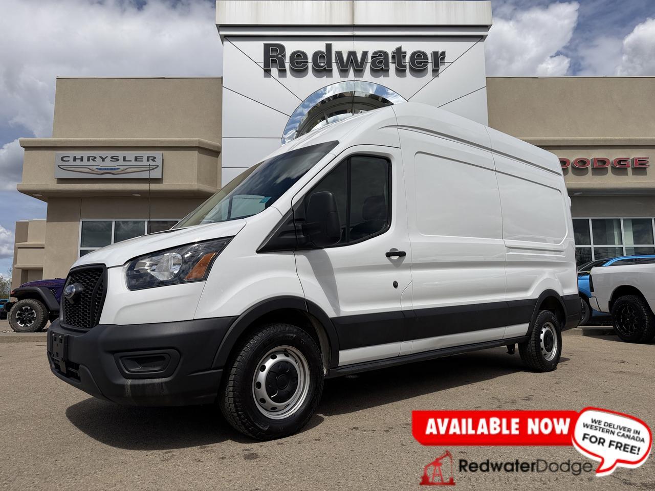 2022 Ford Transit Cargo Van T250 RWD | 148IN High Roof | V6 | Low KMs | Rearview Camera | Bluetooth | Keyless Entry