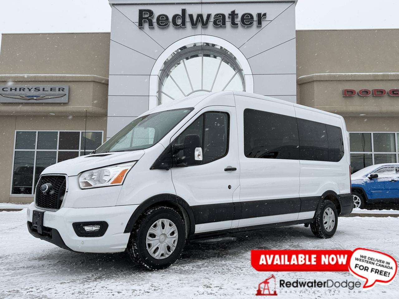 2022 Ford Transit Passenger Wagon T350 Full Size RWD | FlexFuel V6 | Ford CoPilot | Removable Seating