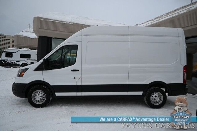 2022 Ford Transit T-250 Cargo Van / High Roof / AWD / 3.5L V6 / Load Area Protection Pkg / Leather Seats / Bluetooth / Back Up Camera / Power Locks & Windows / Cruise Control / Air Conditioning / Block Heater / 1-Owner