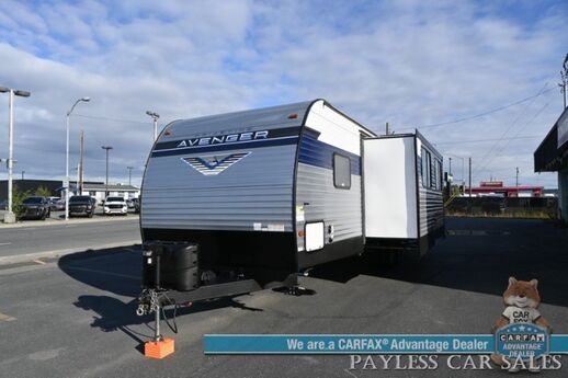 2022 Forest River Primetime / Avenger 27DBS / Sleeps 8 / 25K BTU Heater / 13.5K BTU AC / 3 Burner Stove & Oven Combo / Power Exterior Awning / Exterior Kitchenette / Interior & Exterior Audio System / 32'' Flatscreen / 4319 GVWR Anchorage AK