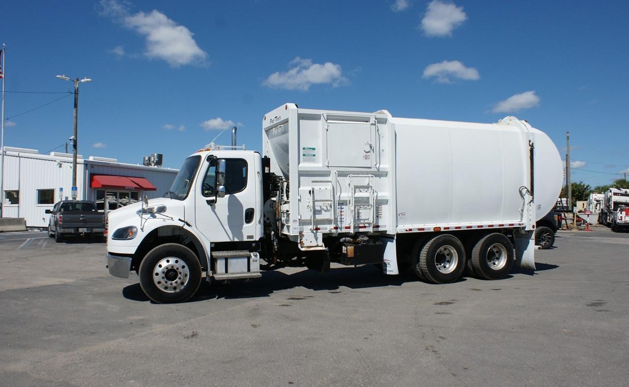 2022 Freightliner M2 106 31 yd Pac-Tech Side Loader Garbage Truck Tampa FL