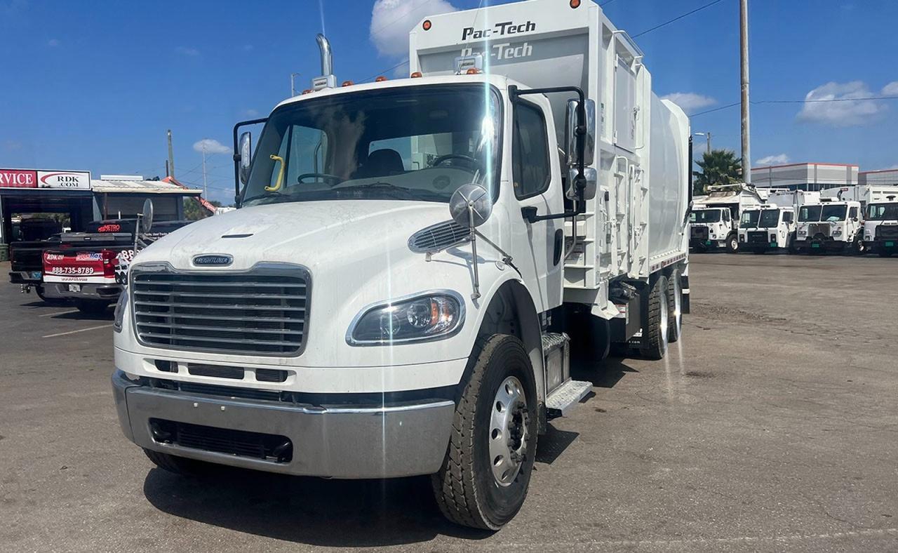 2022 Freightliner M2 106 31 yd Pac-Tech Side Loader Garbage Truck