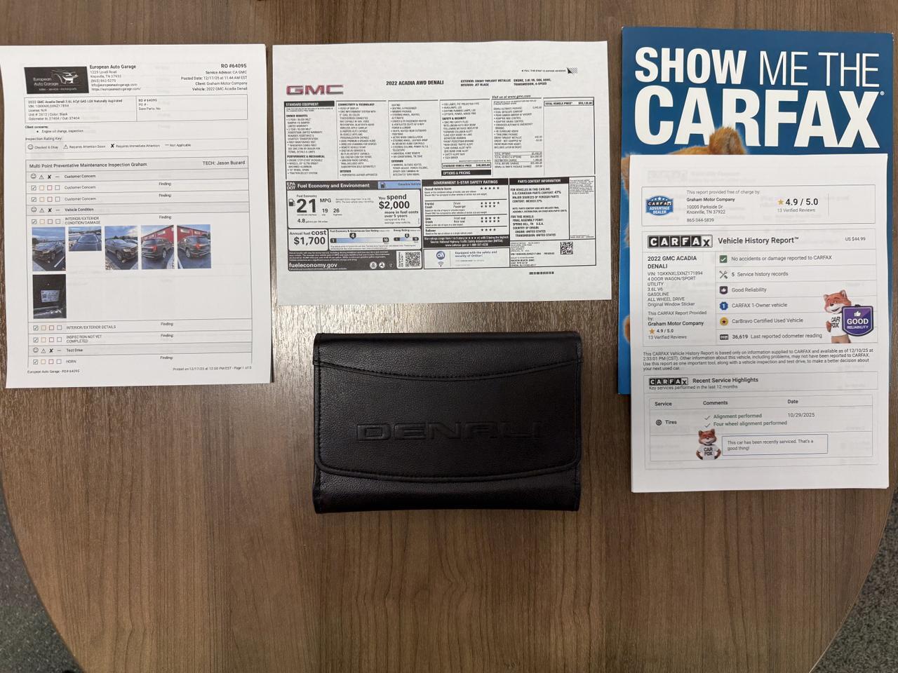 2022 GMC Acadia Denali Knoxville TN