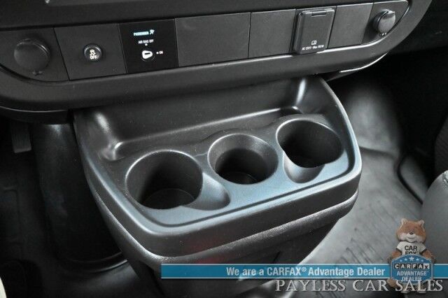 2022 GMC Savana Cargo Van 2500 / Chrome Appearance & Cold Climate Pkg / 4.3L V6 / Driver Convenience Pkg / Bulkhead / Power Locks, Windows & Mirrors / Aux Input / Air Conditioning / Cruise Control / Running Boards / 1-Owner Anchorage AK