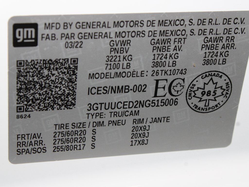 2022 GMC Sierra 1500 4x4 Crew Cab Elevation Fond du Lac WI