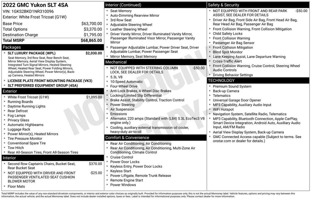 2022 GMC Yukon SLT Tucson AZ