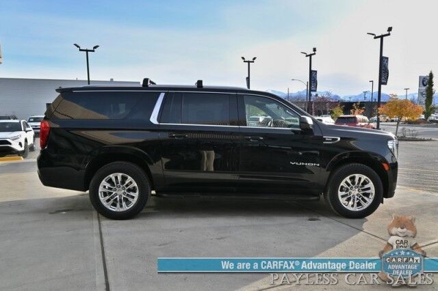2022 GMC Yukon XL SLE / 4X4 / Max Trailering Pkg / Auto Start / Power & Heated Leather Seats / 3rd Row / Seats 8 / Apple CarPlay & Android Auto / Back Up Camera / Keyless Entry & Start / Block Heater / Only 25K Miles / 1-Owner Anchorage AK