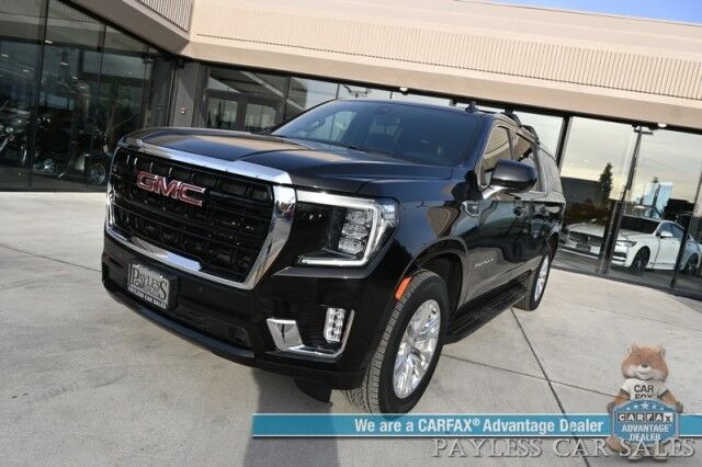 2022 GMC Yukon XL SLE / 4X4 / Max Trailering Pkg / Auto Start / Power & Heated Leather Seats / 3rd Row / Seats 8 / Apple CarPlay & Android Auto / Back Up Camera / Keyless Entry & Start / Block Heater / Only 25K Miles / 1-Owner Anchorage AK