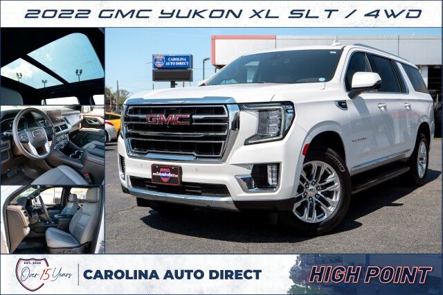 2022 GMC Yukon XL SLT / 4WD / Third Row / Pano Sunroof / Cooled Seats!