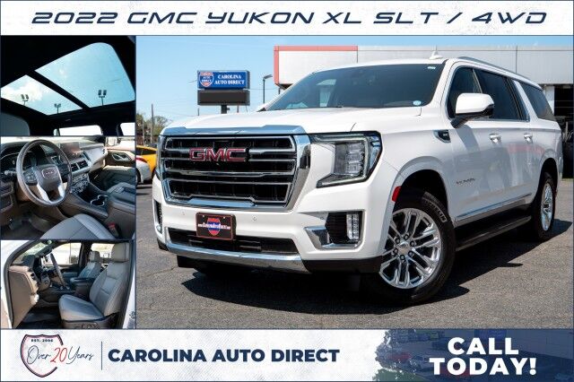 2022 GMC Yukon XL SLT / 4WD / Third Row / Pano Sunroof / Cooled Seats!