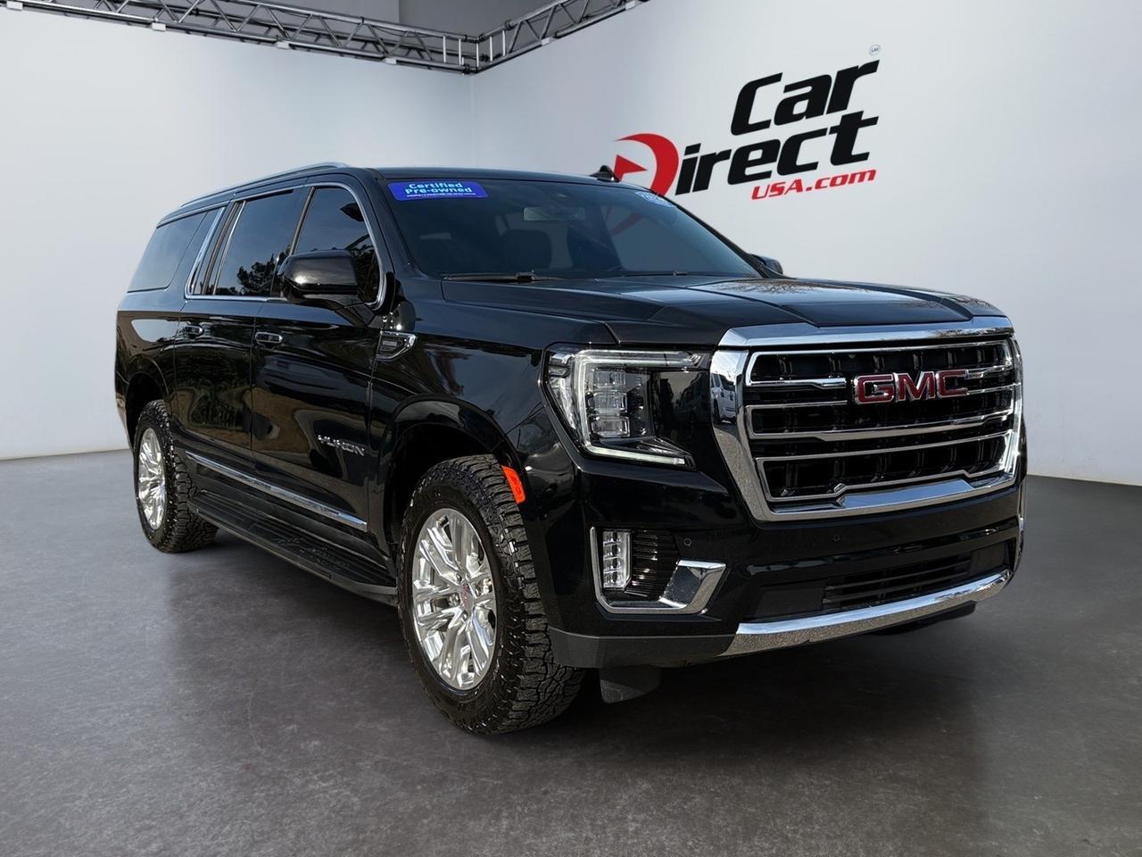 2022 GMC Yukon XL SLT 4X4 DURAMAX DIESEL, POWER LIFTGATE, RUNNING BOARDS, LANE KEEP ASSIST, BLIND SPOT ALERT, APPLE CARPLAY/ANDROID AUTO, HD BACKUP CAMERA, HEATED AND COOLED SEATS, YUKON DRIVE THIS HOME TODAY!