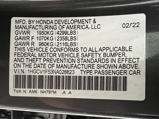 2022 Honda Accord EX-L Loveland CO