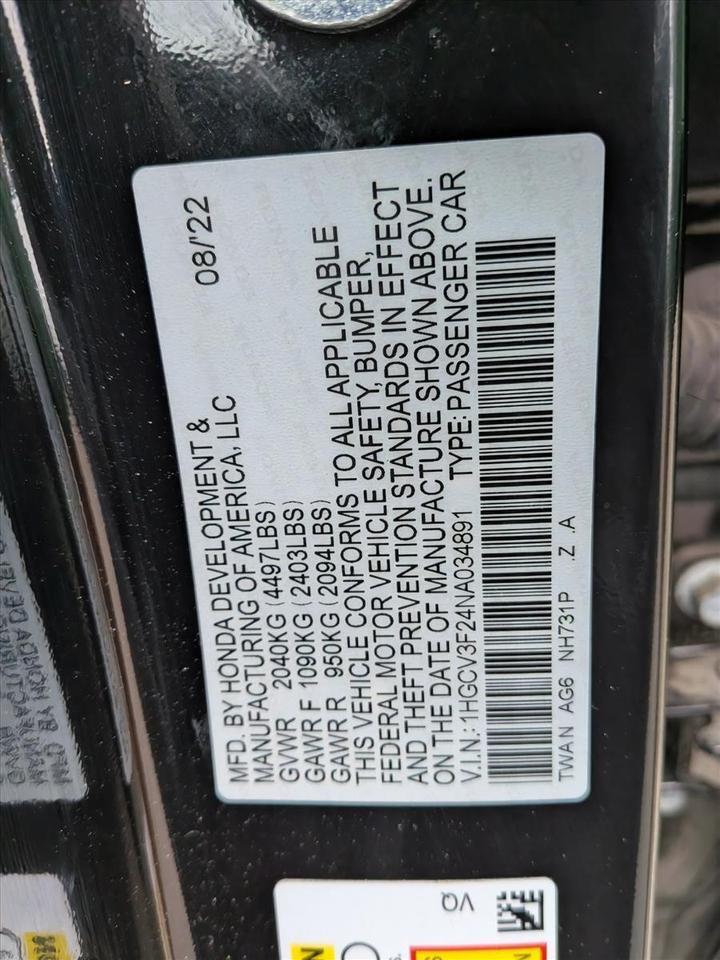 2022 Honda Accord Hybrid Sport Roseville CA