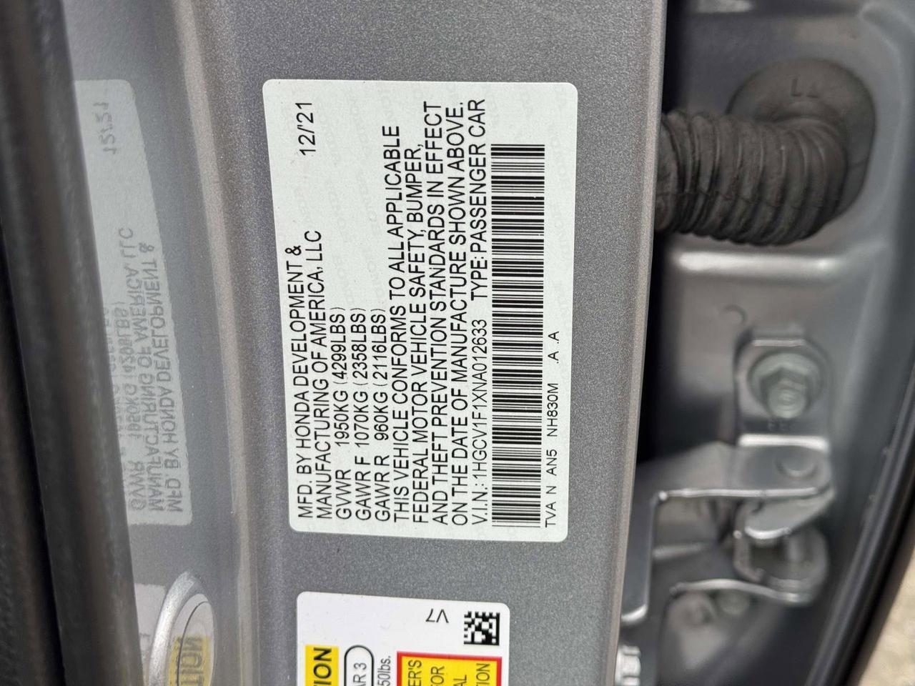 2022 Honda Accord Sedan LX San Clemente CA