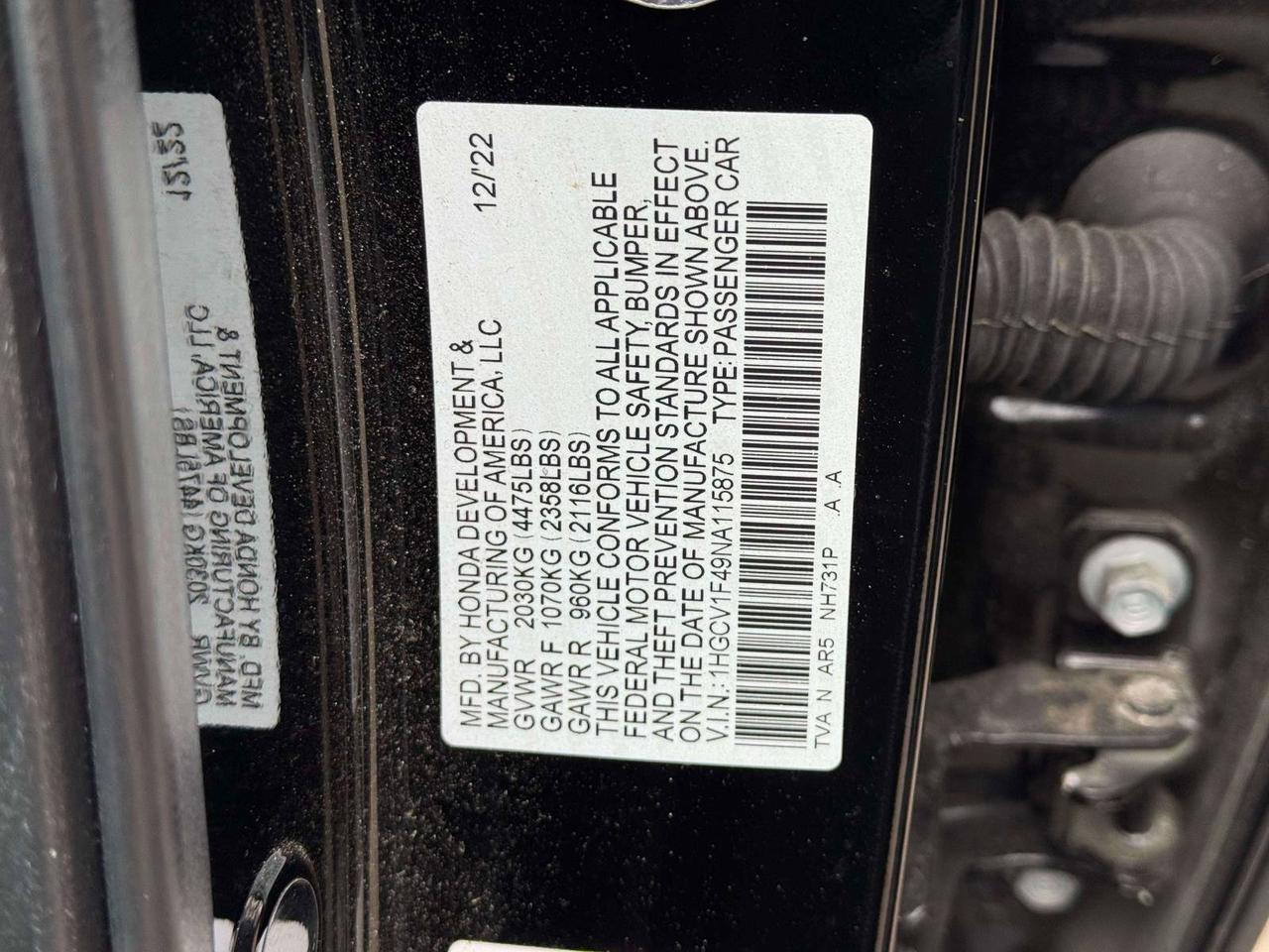 2022 Honda Accord Sedan Sport SE San Clemente CA