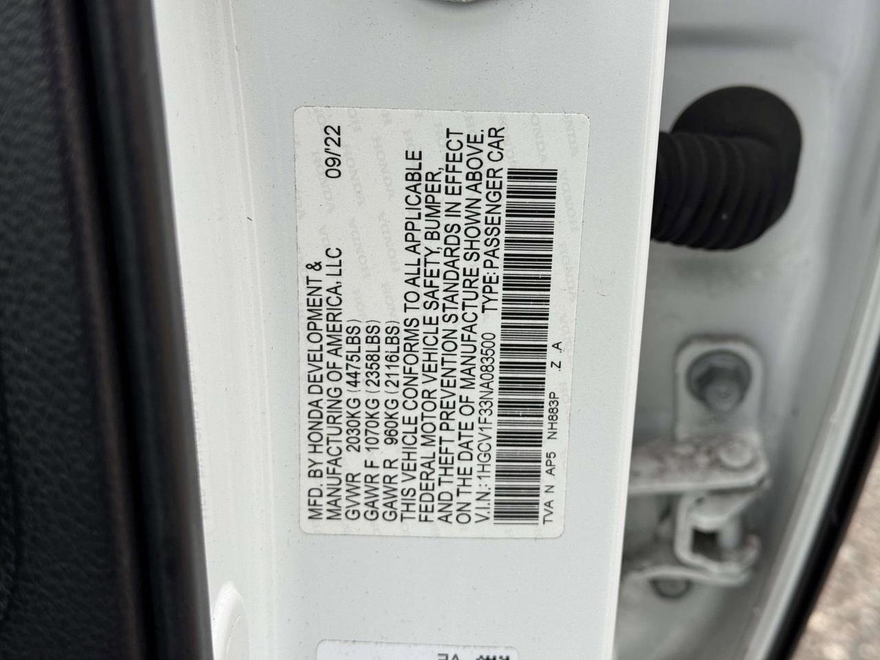 2022 Honda Accord Sedan Sport San Clemente CA