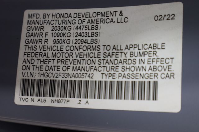 2022 Honda Accord Sport 2.0T Raleigh NC