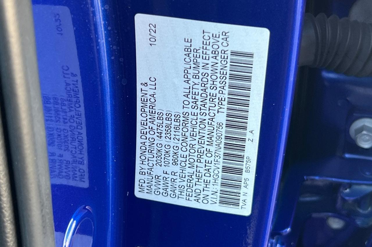 2022 Honda Accord Sport Roseville CA