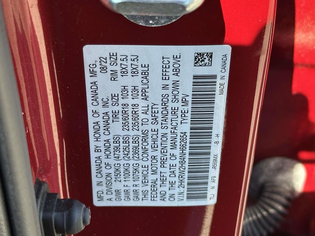 2022 Honda CR-V EX-L Alexandria VA