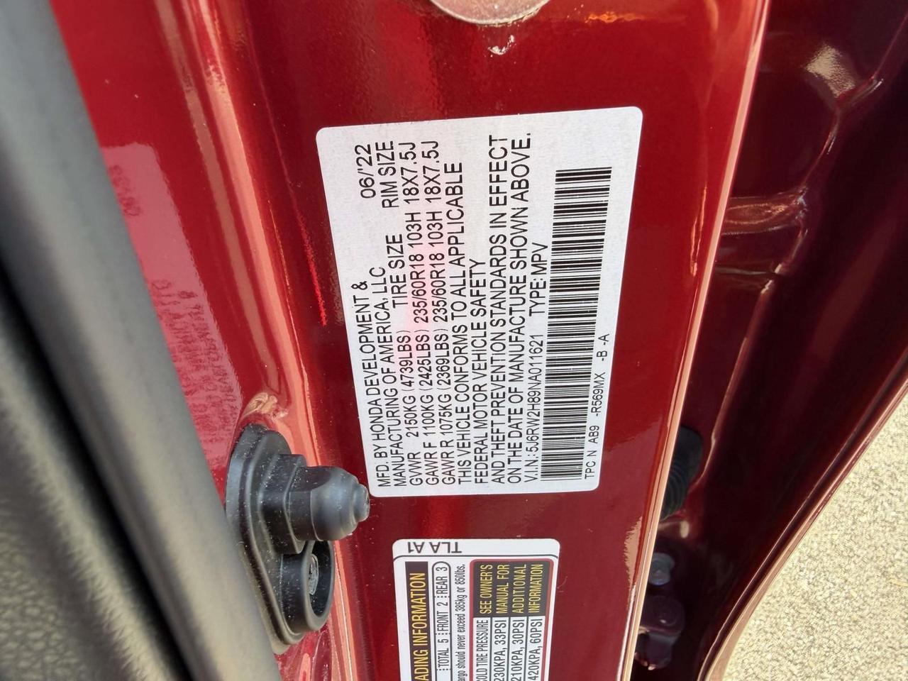 2022 Honda CR-V EX-L Alexandria VA