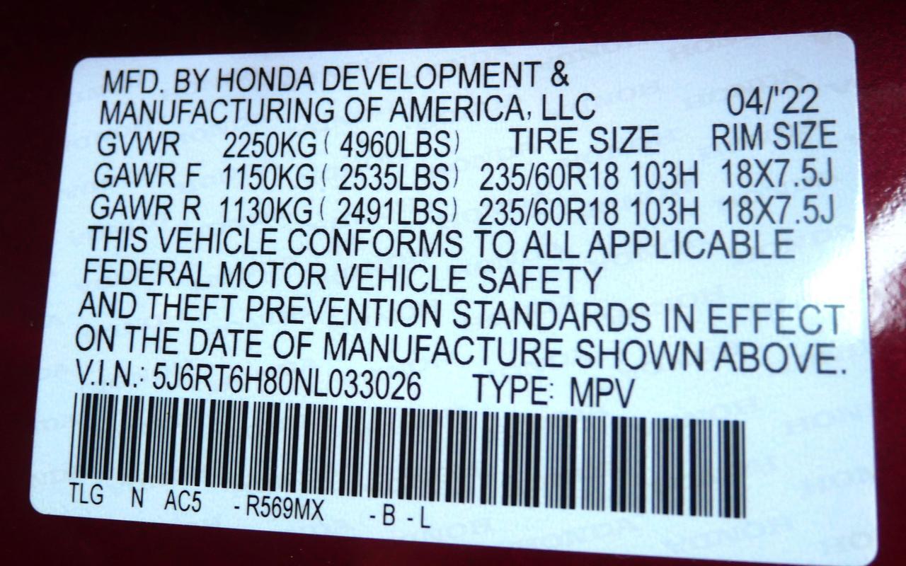 2022 Honda CR-V Hybrid EX-L San Juan TX