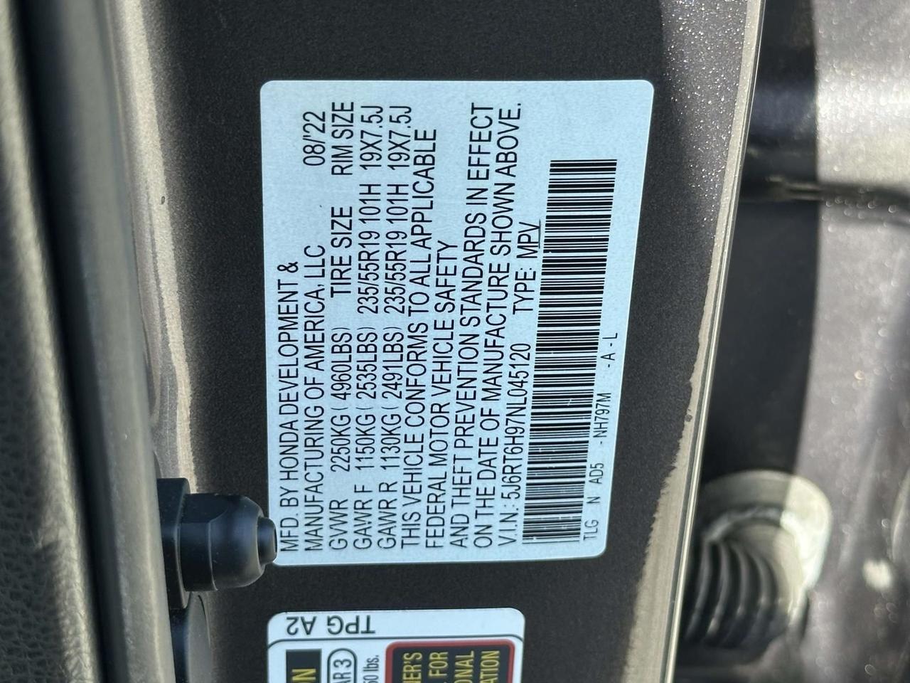 2022 Honda CR-V Hybrid Touring Glen Burnie MD