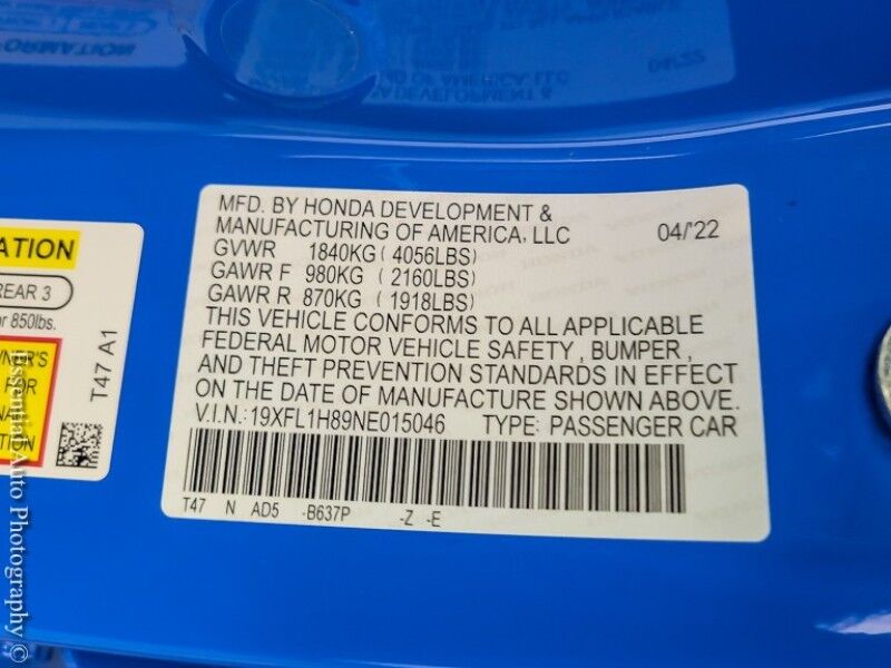 2022 Honda Civic Hatchback Sport Touring Willowbrook IL