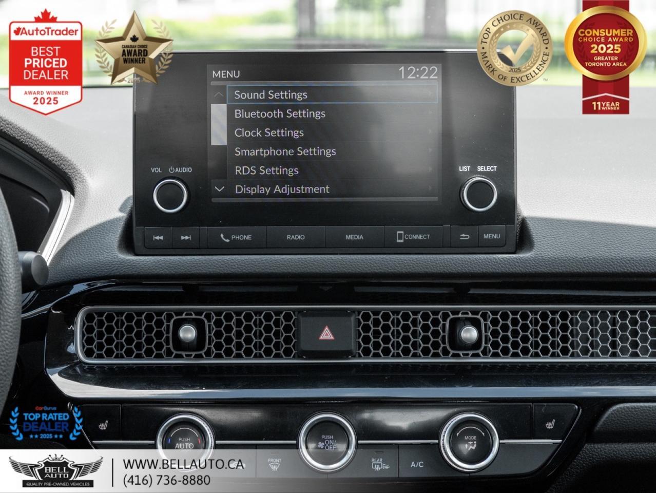 2022 Honda Civic Sedan LX | CARPLAY | B.CAM | HTDSEATS | HONDA.CRTFD | NOACCIDENT Toronto ON
