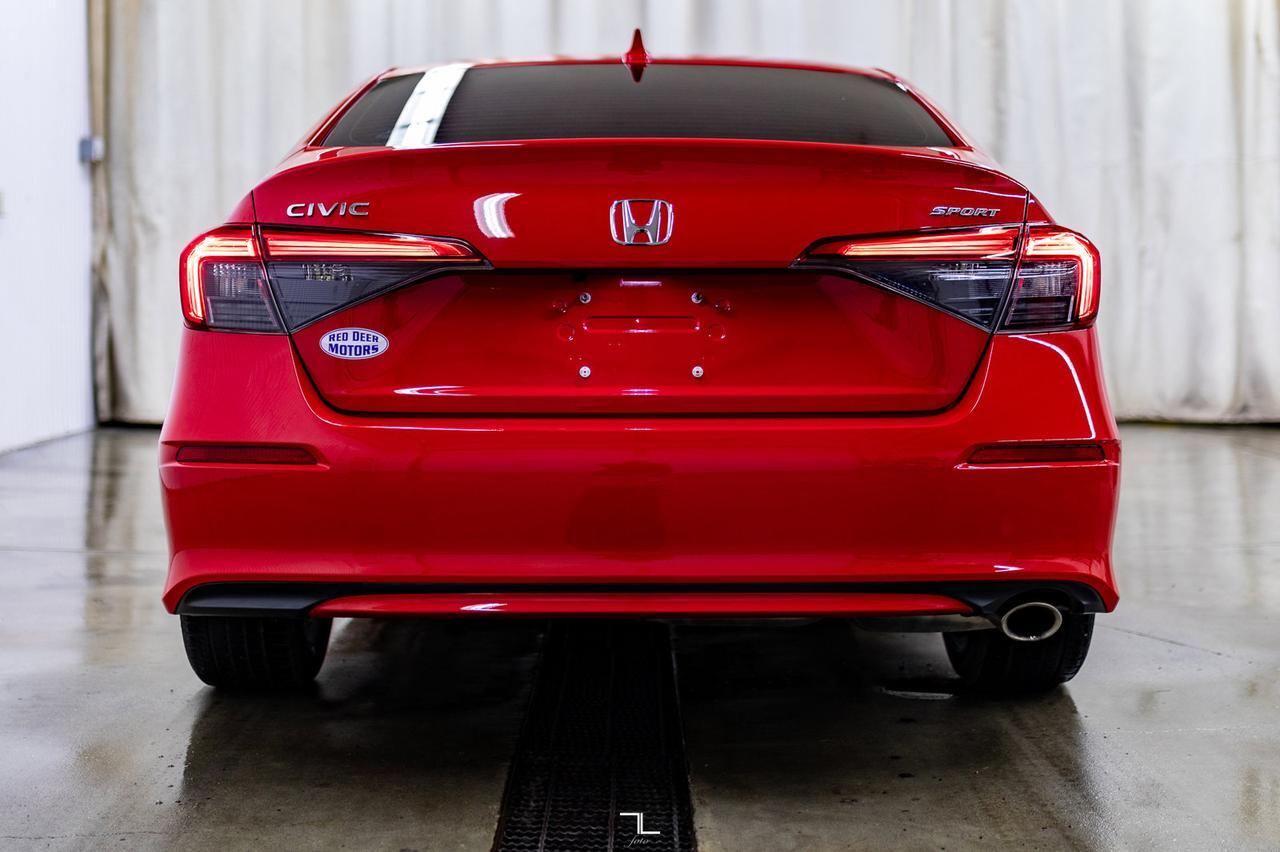 2022 Honda Civic Sedan Sport Roof BCam Red Deer AB