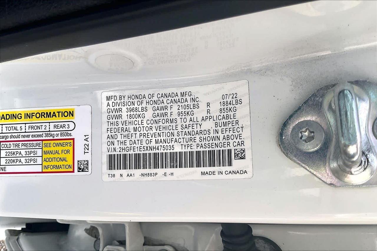 2022 Honda Civic Si Roseville CA