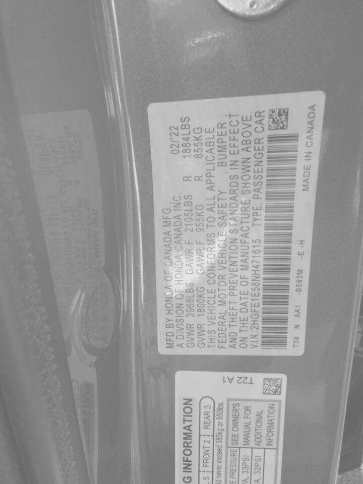 2022 Honda Civic Si Manual Jacksonville FL