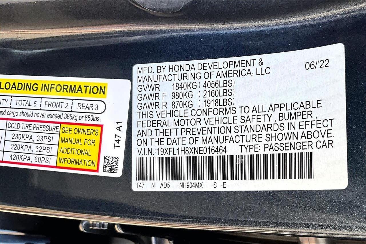 2022 Honda Civic Sport Touring Folsom CA