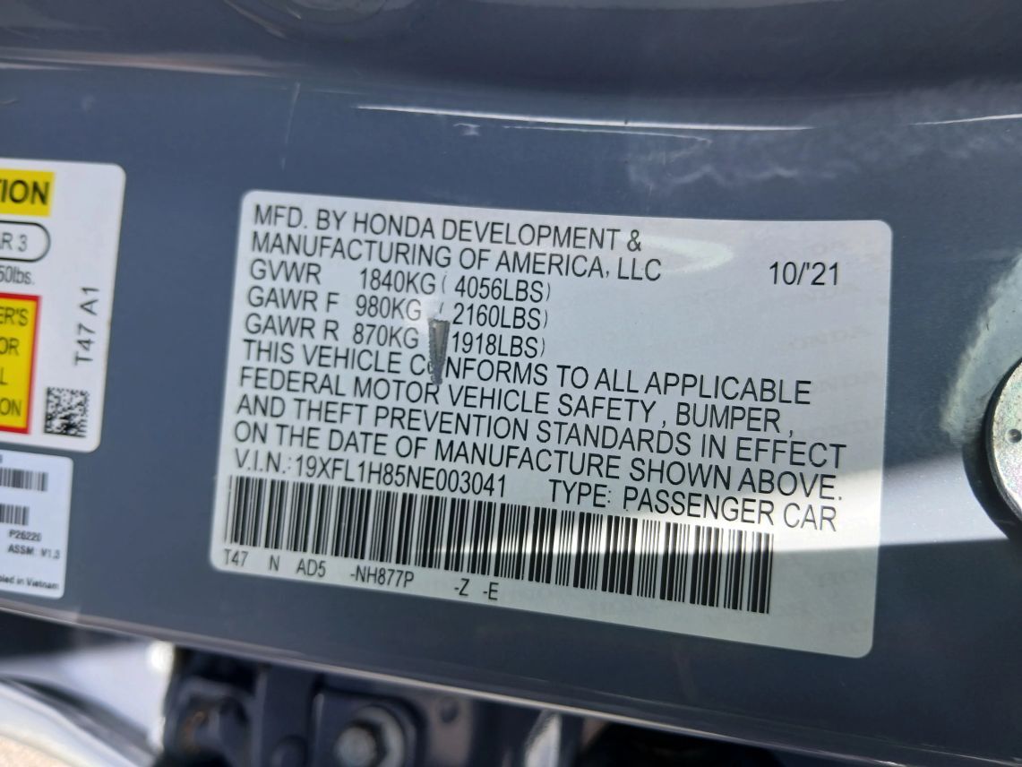 2022 Honda Civic Sport Touring Hatchback 4D Maitland FL