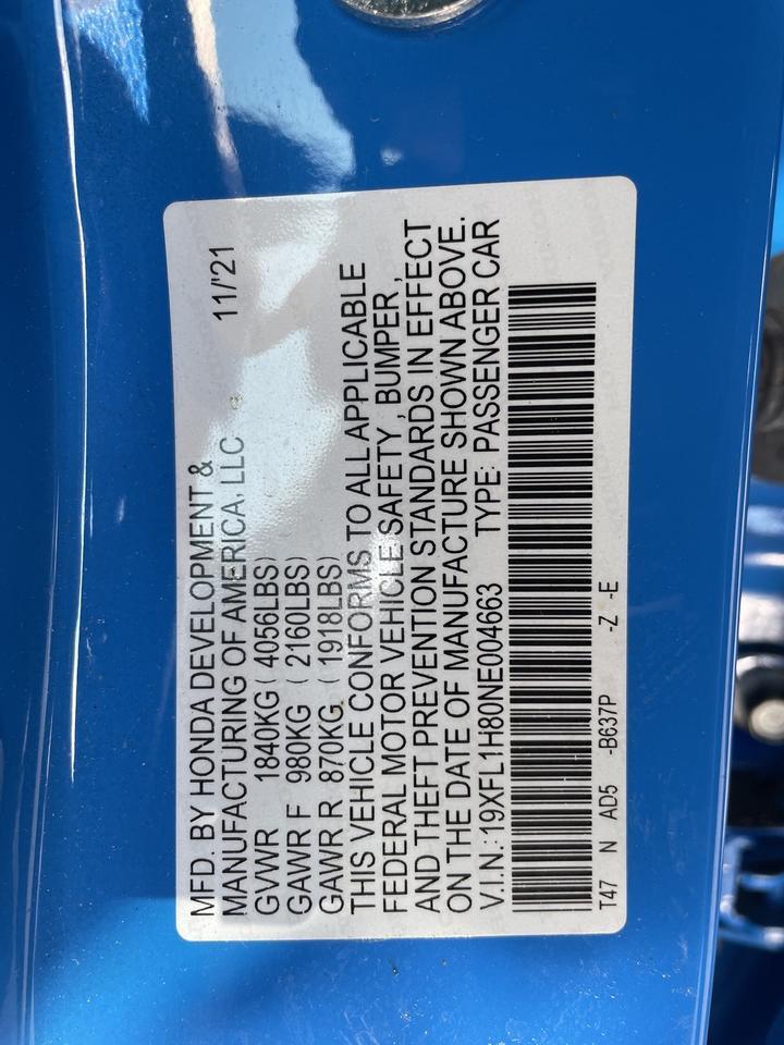 2022 Honda Civic Sport Touring Springfield VA