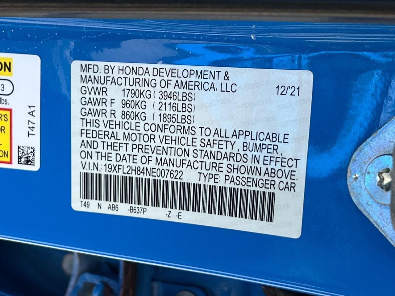 2022 Honda Civic Sport Hagerstown MD