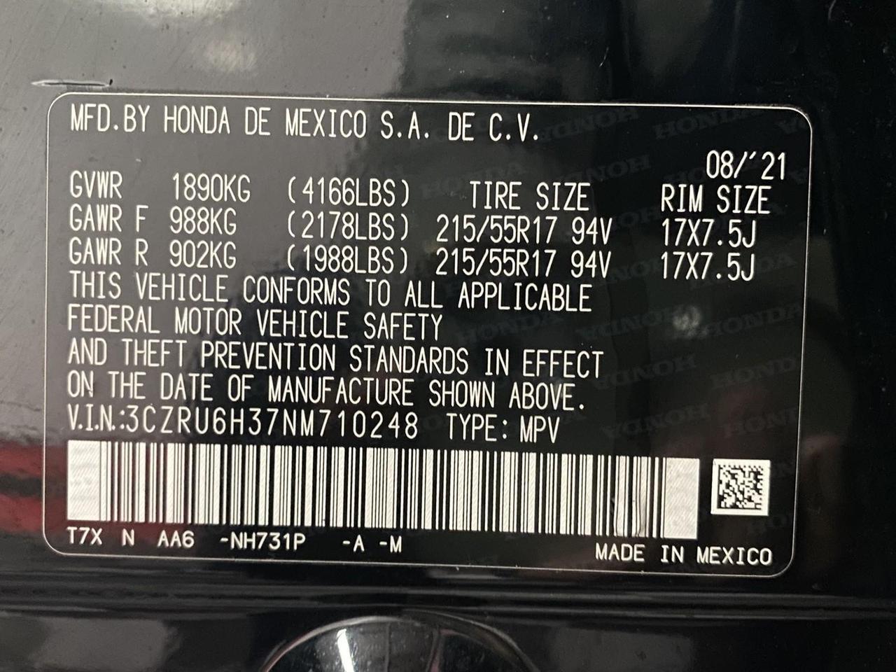 2022 Honda HR-V LX Richmond Hill NY