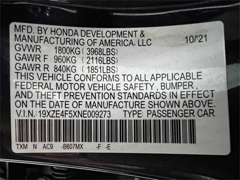 2022 Honda Insight EX Highlands Ranch CO