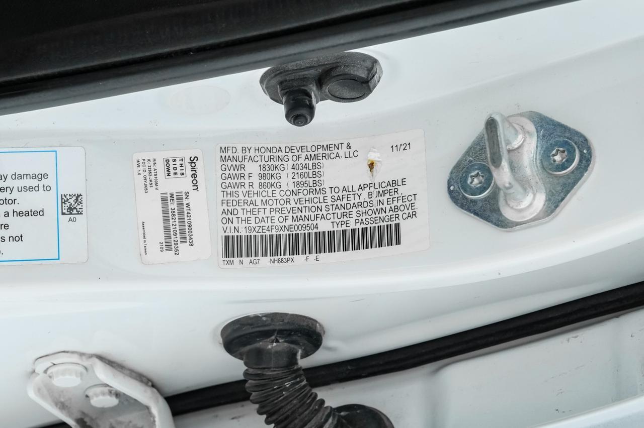 2022 Honda Insight TOURING HONDA SENSING SUITE BLIND SPOT NAVIGATION SUNROOF LEATHE Carrollton TX