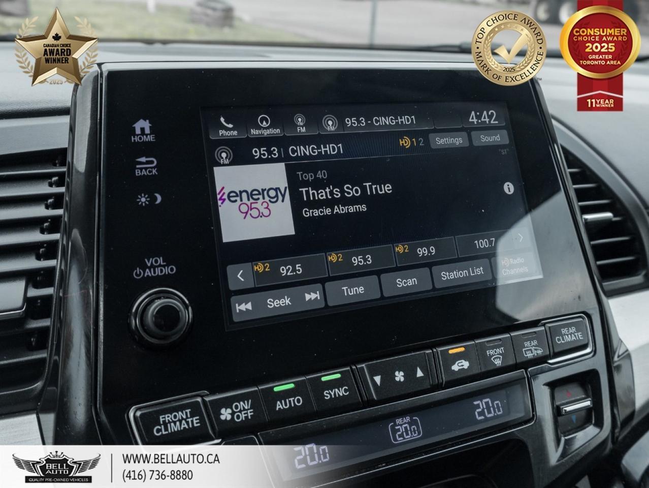 2022 Honda Odyssey EX-L Navi 6-PASS 3RD-ROWSEATING ONSTAR LEATHER POWER & MEMORY SEATS BACKUPCAM NOACCIDENT Toronto ON