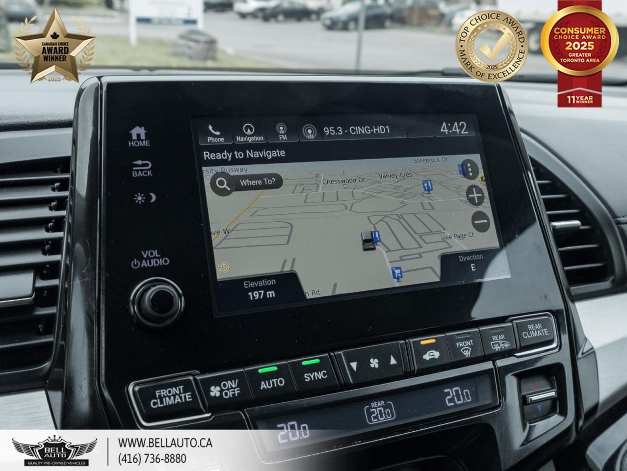 2022 Honda Odyssey EX-L Navi 6-PASS 3RD-ROWSEATING ONSTAR LEATHER POWER & MEMORY SEATS BACKUPCAM NOACCIDENT Toronto ON