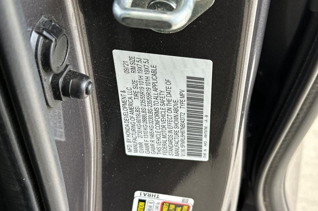 2022 Honda Odyssey Touring Roseville CA