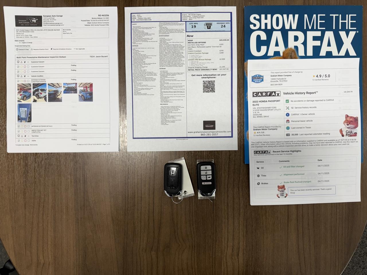 2022 Honda Passport Elite Knoxville TN
