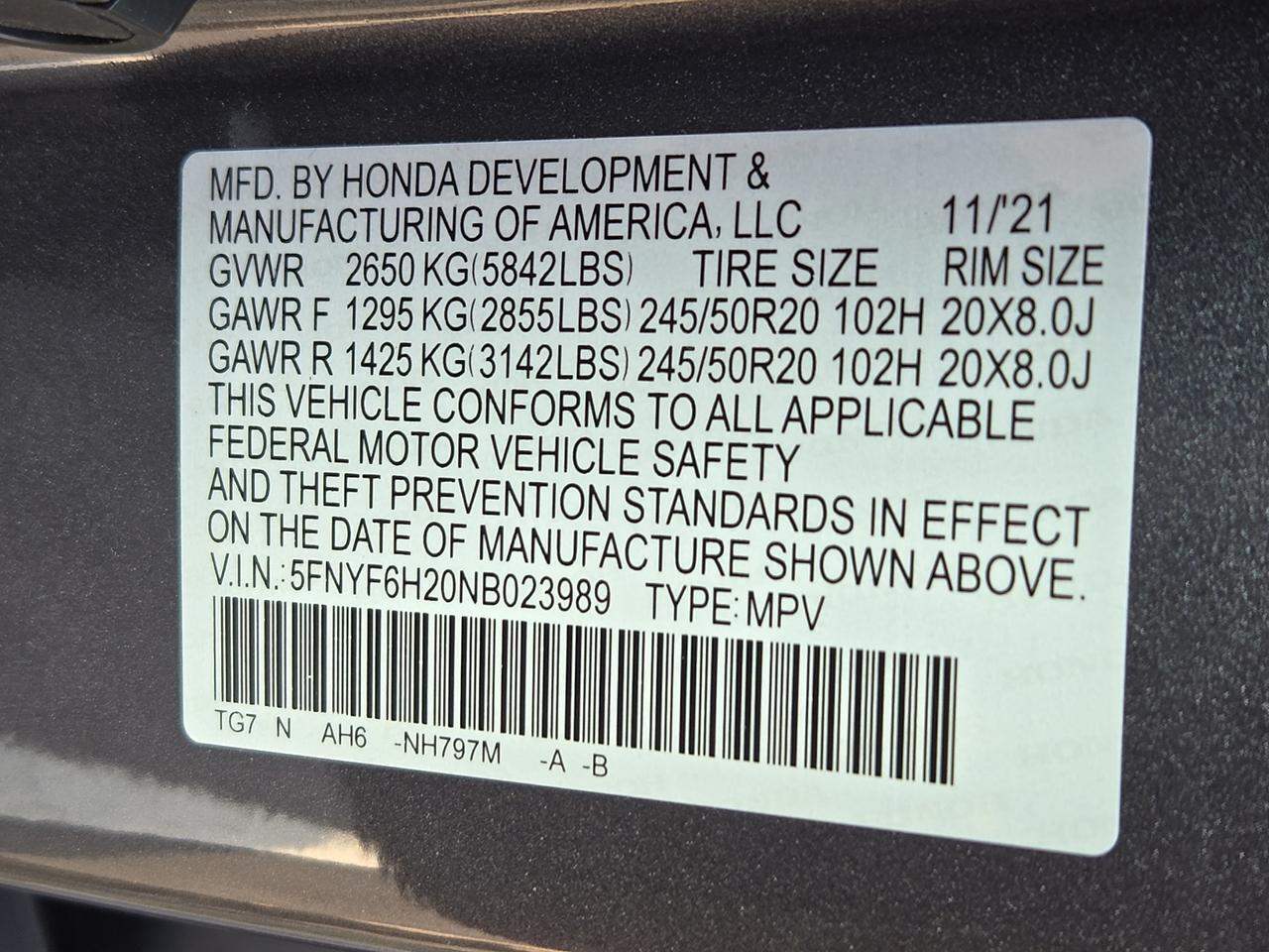 2022 Honda Pilot AWD Special Edition Vineland NJ