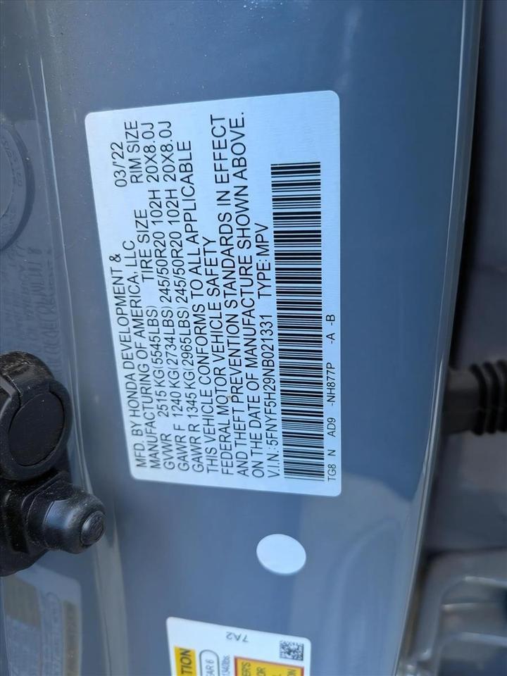2022 Honda Pilot Special Edition Roseville CA