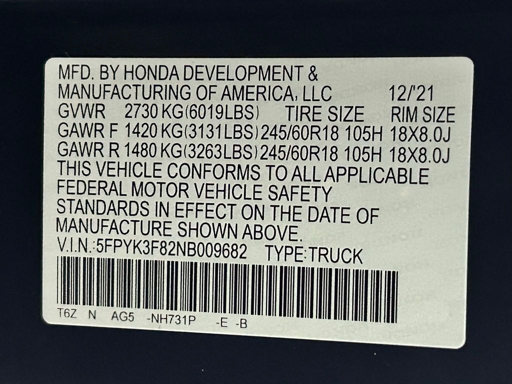 2022 Honda Ridgeline Black Edition Portland OR